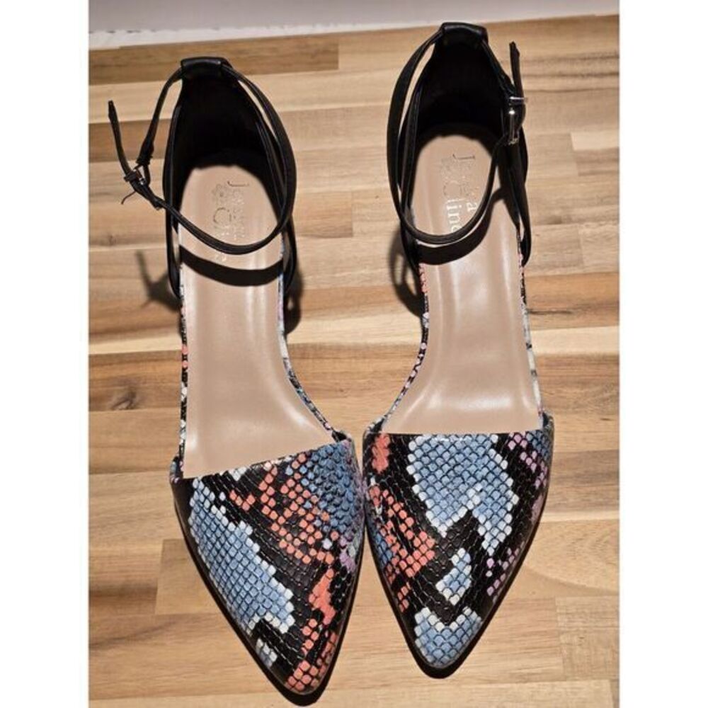 Jessica Cline Women's Snake Print Heels‎ Size 9M